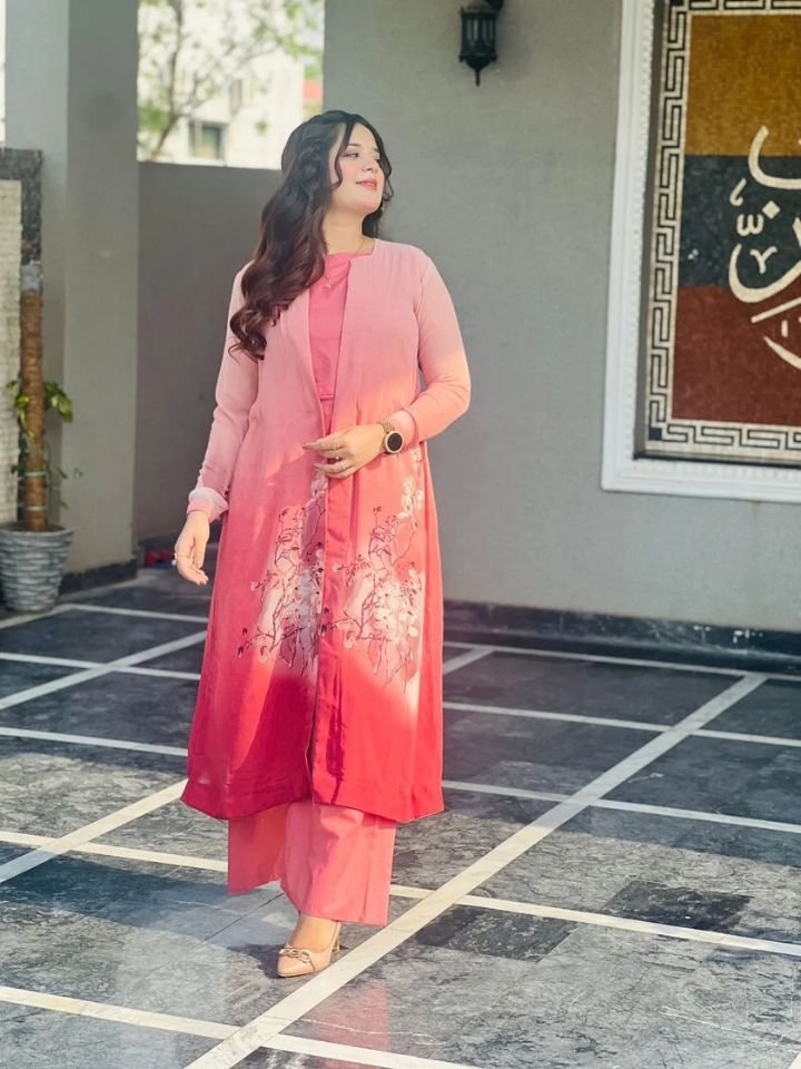 2 Piece Chiffon Gown Suit