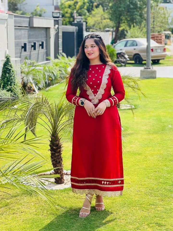 Hand Embroidered Raw Silk Suit