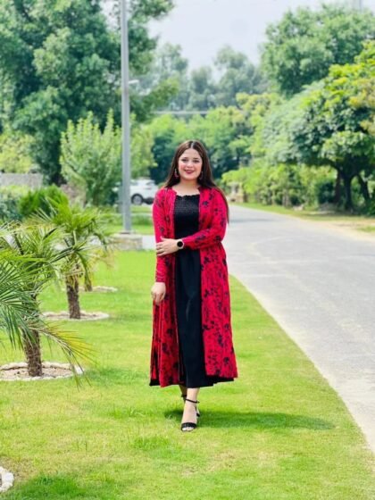 Printed 2Pc Winter Cotton Gown Suit