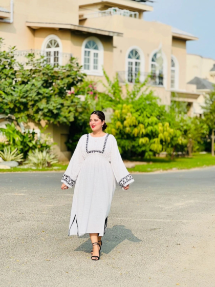 Embroidered Khaddar Frock