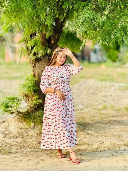 Printed Linen Frock