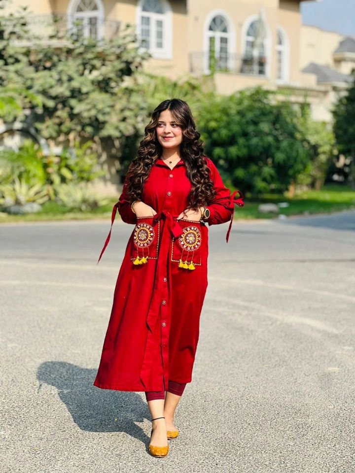 Embroidered Khaddar Frock