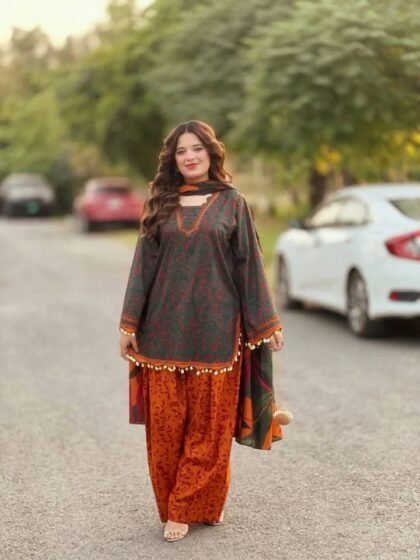 3 Piece Printed Lawn Suit